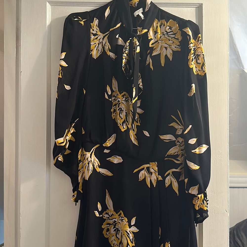 Long sleeve floral dress